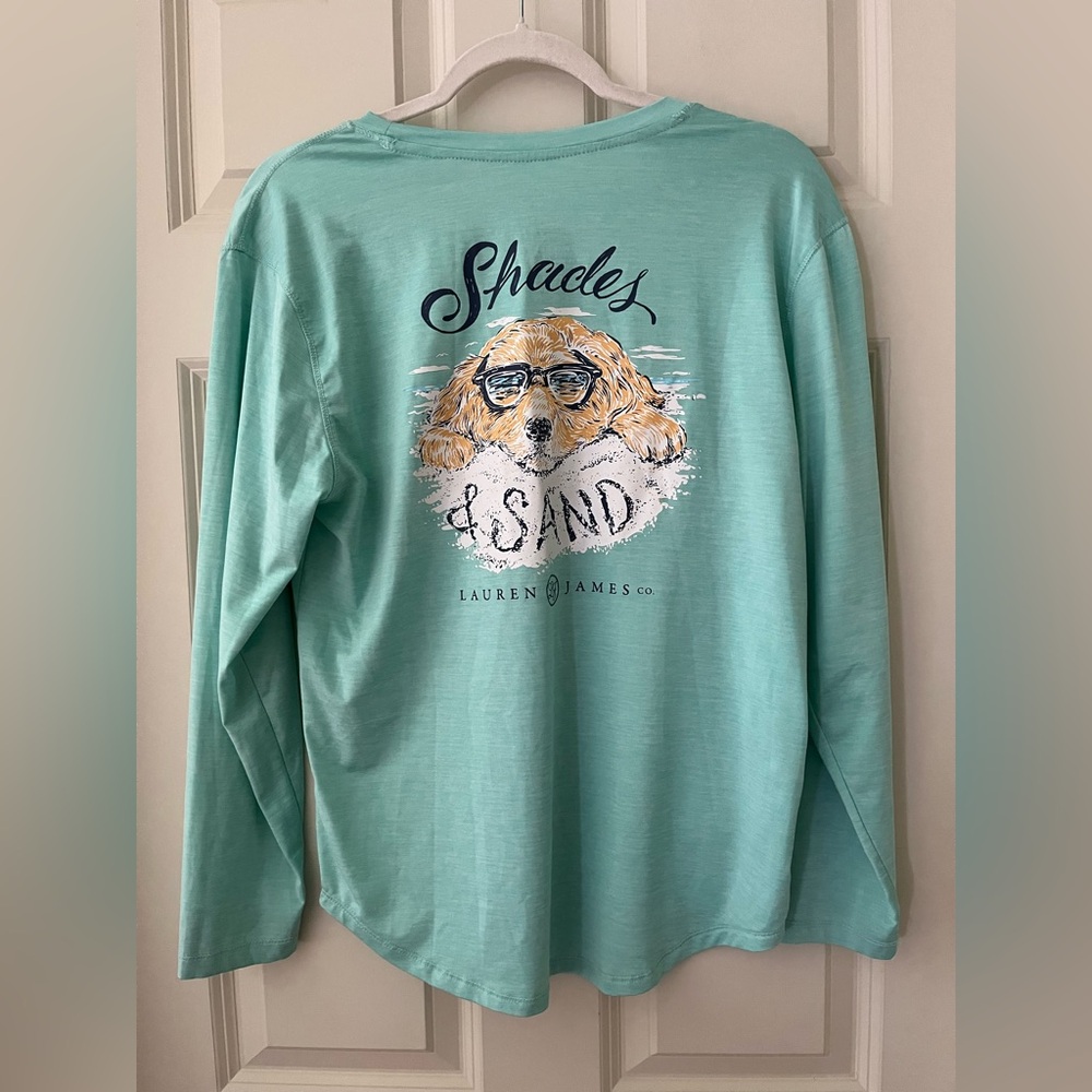 Women’s Lauren James UPF 30+ Sunblock Long Sleeve Shirt Mint Green Sz Small